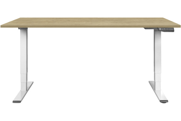 CONTINI Bürotisch ET225E 180x80cm 112181 Eiche/weiss – Bild 2