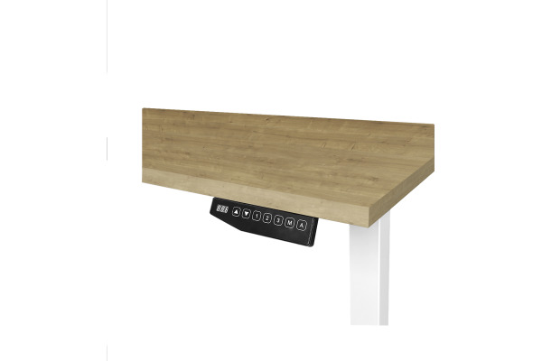 CONTINI Bürotisch ET225E 180x80cm 112181 Eiche/weiss – Bild 3
