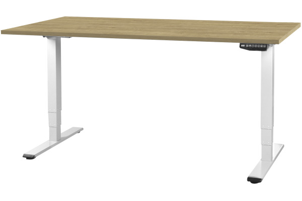 CONTINI Bürotisch ET225E 180x80cm 112181 Eiche/weiss