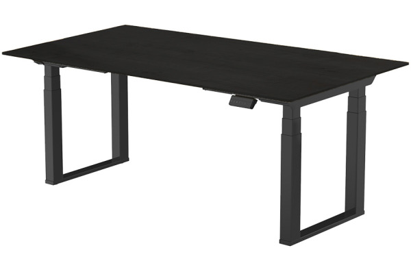 CONTINI Bürotisch ET223Q 160x80cm 112185 schwarz/schwarz