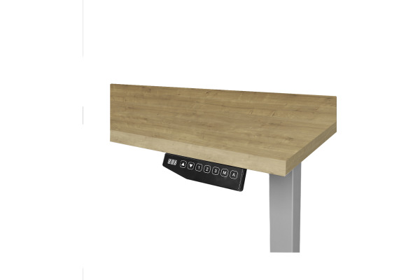 CONTINI Bürotisch ET225E 140x80cm 112377 Eiche/grau – Bild 2