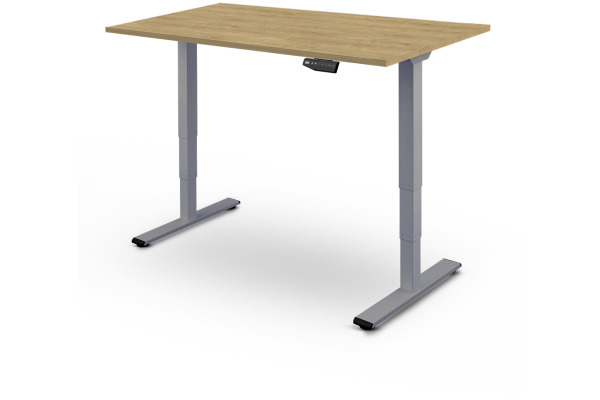 CONTINI Bürotisch ET225E 140x80cm 112377 Eiche/grau