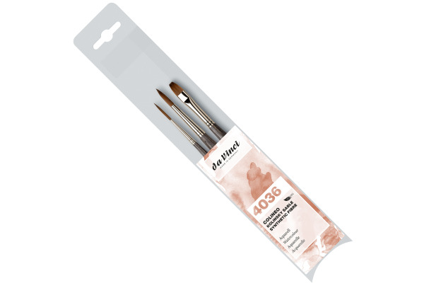 DA VINCI Künstlerpinsel-Set Colineo VA-4036_0 Grösse ass., Synthetik 3 Stück