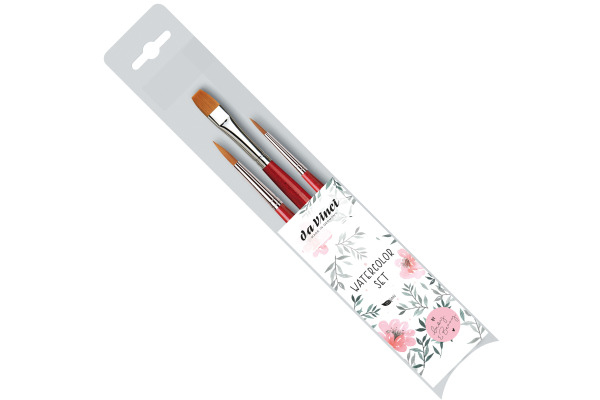DA VINCI Künstlerpinsel-Set Watercolor VA-5389_0 Grösse ass., Synthetik 3 Stk.