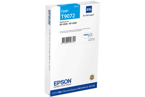 EPSON Tintenpatrone XXL cyan T90724N WF 6090/6590 7000 Seiten