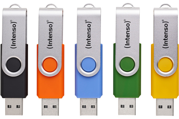 INTENSO USB-Stick Basic Line 5x8GB 3503565 UBS 2.0 Multipack