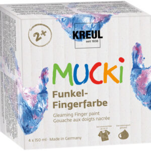C. KREUL  Funkel-Fingerfarben Mucki KR-2318   Wild & Free       4x150ml