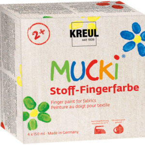 C. KREUL  Stoff-Fingerfarbe KR-28400  4 Farben, assortiert