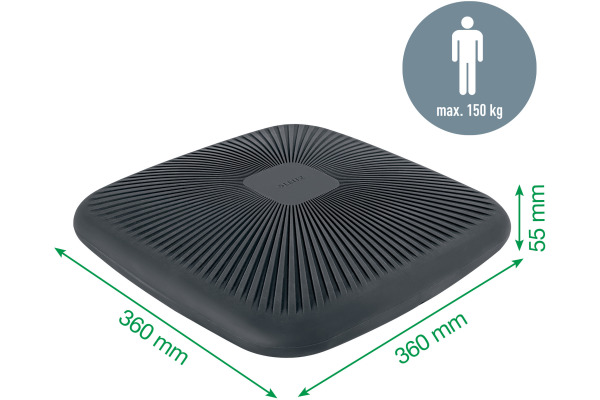 LEITZ Sitzkissen Ergo Active 653900-89 dunkelgrau Balance – Bild 4