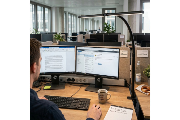 LUXULA Tischleuchte LX700155 schwarz, dimmbar – Bild 3