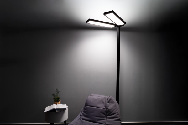 LUXULA Stehleuchte DUO Line LX700194 schwarz, dimmbar – Bild 2