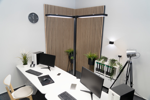 LUXULA Stehleuchte DUO Line LX700194 schwarz, dimmbar – Bild 4