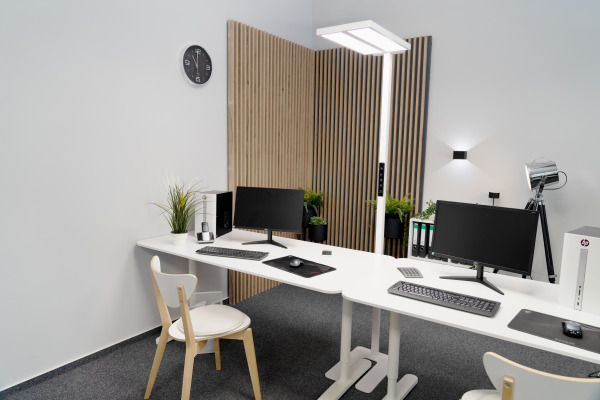 LUXULA Stehleuchte DUO Line LX700195 weiss, dimmbar – Bild 2