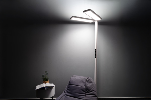 LUXULA Stehleuchte DUO Line LX700195 weiss, dimmbar – Bild 3