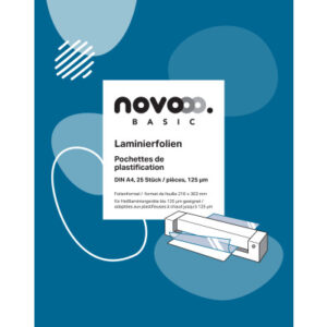 NOVOOO Laminierfolie A4 47070000 glanz, 125my 25 Stück