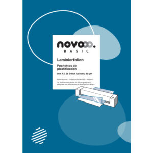 NOVOOO Laminierfolie A3 47090000 glanz, 80my 25 Stück