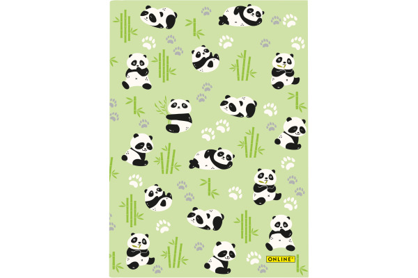 ONLINE Kladde Panda A5 10166/6 80g, 96 Blatt, dotted