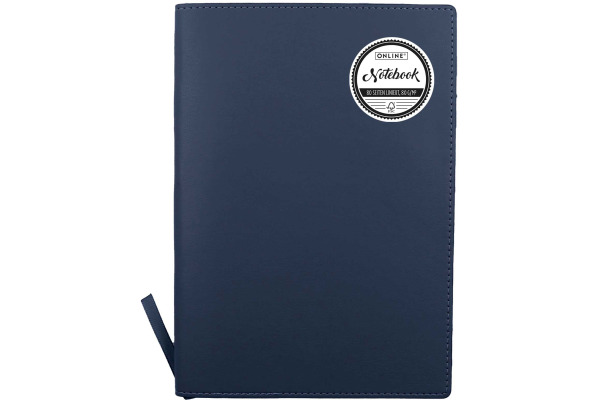 ONLINE Notizbuch Soft Cover A5 16001 blau, liniert 80 Blatt