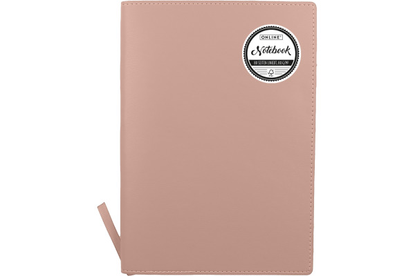 ONLINE Notizbuch Soft Cover A5 16007 rose, liniert 80 Blatt