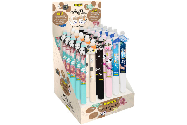 ONLINE Gelschreiber magiXX Animals 35409/30 Display, assortiert 30 Stück