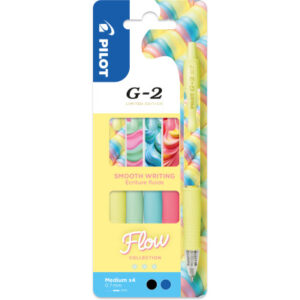 PILOT Gelschreiber G-2 Flow 0.7mm 140.00364 assortiert 4 Stück