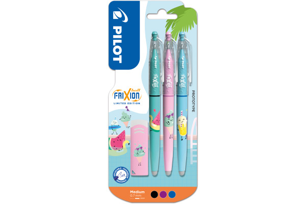 PILOT Frixion Ball Pool Party 0.7mm 150.500.0 assortiert 3 Stück