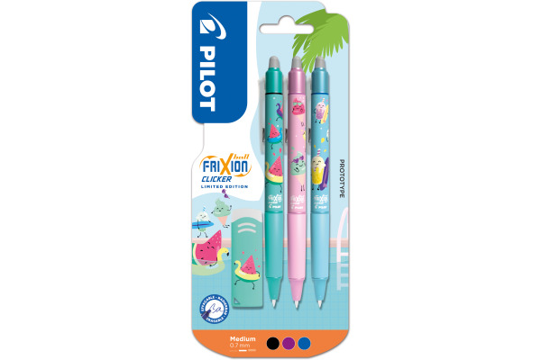 PILOT Frixion Clicker Pool Party 150.540.0 assortiert 3 Stück