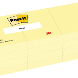 POST-IT   Block                  38x51mm 653       gelb            12 x 100 Blatt
