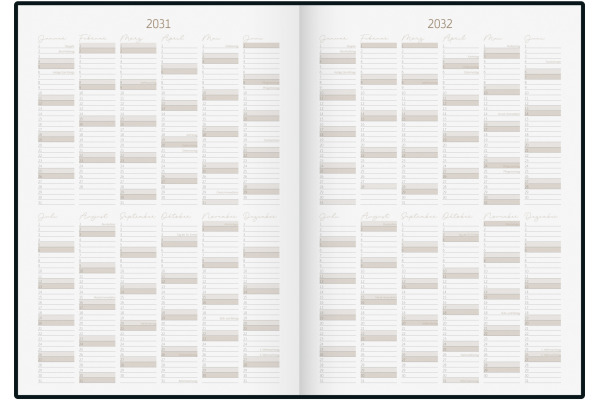 RIDOIDE 10 Jahresagenda 2027-2036 702240401 1T/1S grau DE 21x29.1cm – Bild 4
