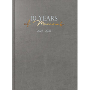 RIDOIDE 10 Jahresagenda 2027-2036 702240401 1T/1S grau DE 21x29.1cm