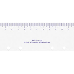 RIDOIDE Timing 2 Tagesanzeiger 7066732 transparent 5.3x18.5cm
