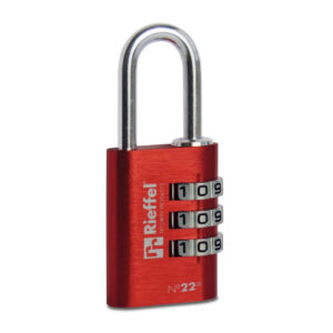 RIEFFEL Zahlenschloss Nr.22 20mm A10521 rot