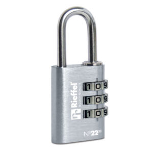 RIEFFEL Zahlenschloss Nr.22 30mm A10531 silber