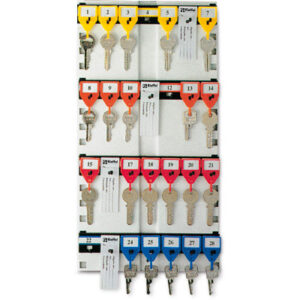 RIEFFEL Schlüsseltafel KyStor weiss A15606 40×21cm 28 Haken