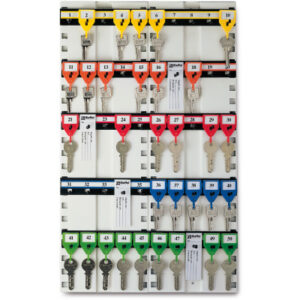 RIEFFEL Schlüsseltafel KyStor weiss A15607 50×30,5cm 50 Haken