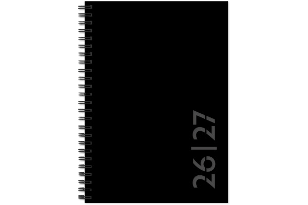 SIMPLEX Schüleragenda Colors 26/27 40130S927 1W/2S 17M schwarz ML 14.8x21cm