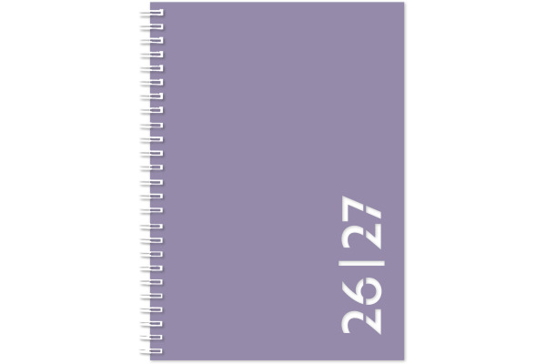 SIMPLEX Schüleragenda Colors 26/27 40133S427 1W/2S 17M lavendel 12x16.5cm