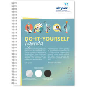 SIMPLEX Schüleragenda Do-it y. 26/27 500102.27 1W/2S 17M weiss ML 14.8x21cm