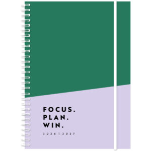 SIMPLEX Schüleragenda Emotions 26/27 500212.27 1T/1S 12M FocusGreen 12x16.5cm