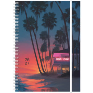 SIMPLEX Schüleragenda Emotions 26/27 500213.27 1W/2S 17M BeachHouse 14.8x21cm
