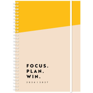 SIMPLEX Schüleragenda Emotions 26/27 500223.27 1W/2S 17M Yellow ML 8x12.5cm