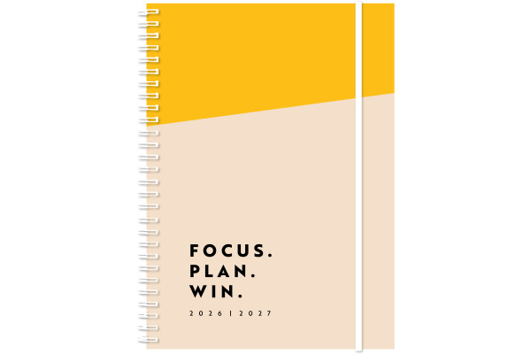 SIMPLEX Schüleragenda Emotions 26/27 500223.27 1W/2S 17M Yellow ML 8x12.5cm