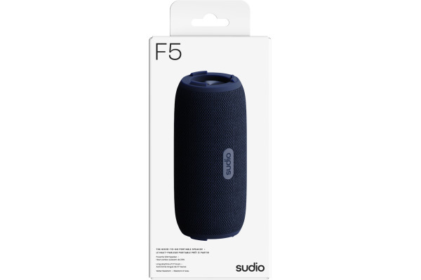 SUDIO Portable Speaker 20W F5BLU F5, Blue – Bild 4