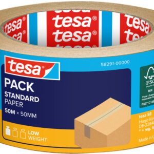 TESA Verpackungsband 50mmx50m 582910000 Papier, braun