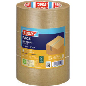 TESA Verpackungsband 50mmx50m 582920000 Papier, braun 3 Rollen