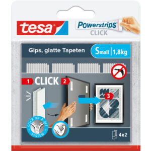TESA Powerstrips Click Small 777200000 1.8kg 4x2 Streifen
