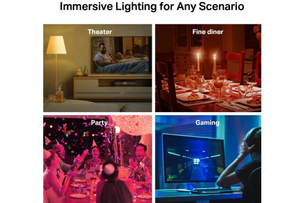 TP-LINK Leuchtmittel LED E27 2-Pack TAL530E(2 Wifi, dimmbar, Mulitcolor – Bild 2