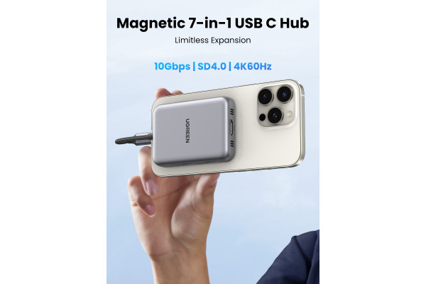 UGREEN Hub 7-in-1 USB-C 65759 Space Grey – Bild 3