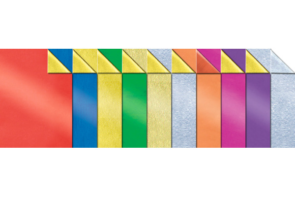 URSUS Bastelfolie Alu 50x80cm 4432199 90g, ass. – Bild 2