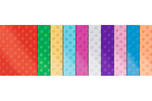 URSUS Bastelfolie Alu 23x33cm 7990099 90g, farbig ass. 10 Blatt – Bild 2